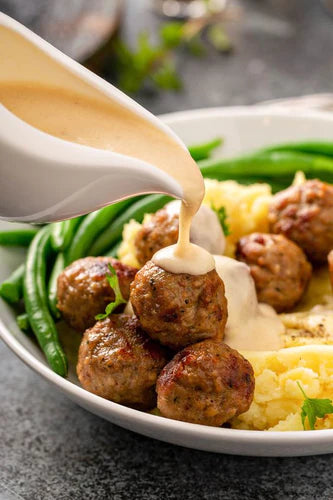 Meatballs with Truffle and Parmesan cream