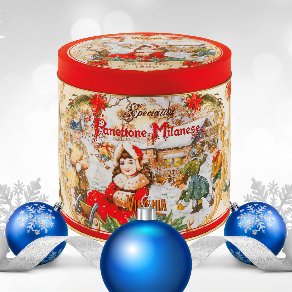 Tall Baked Panettone Round Tin 1kg