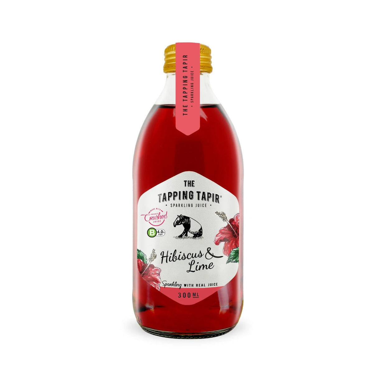 Tapping Tapir Sparkling Juice Hibiscus & Lime 300ml