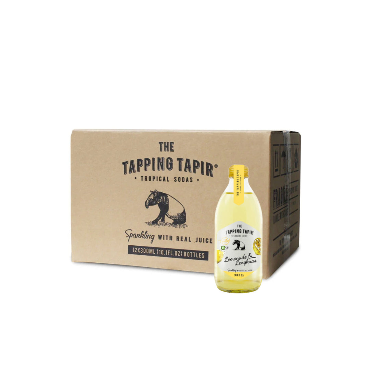 Tapping Tapir Sparkling Juice Lemonade & Lengkuas 300ml - Carton