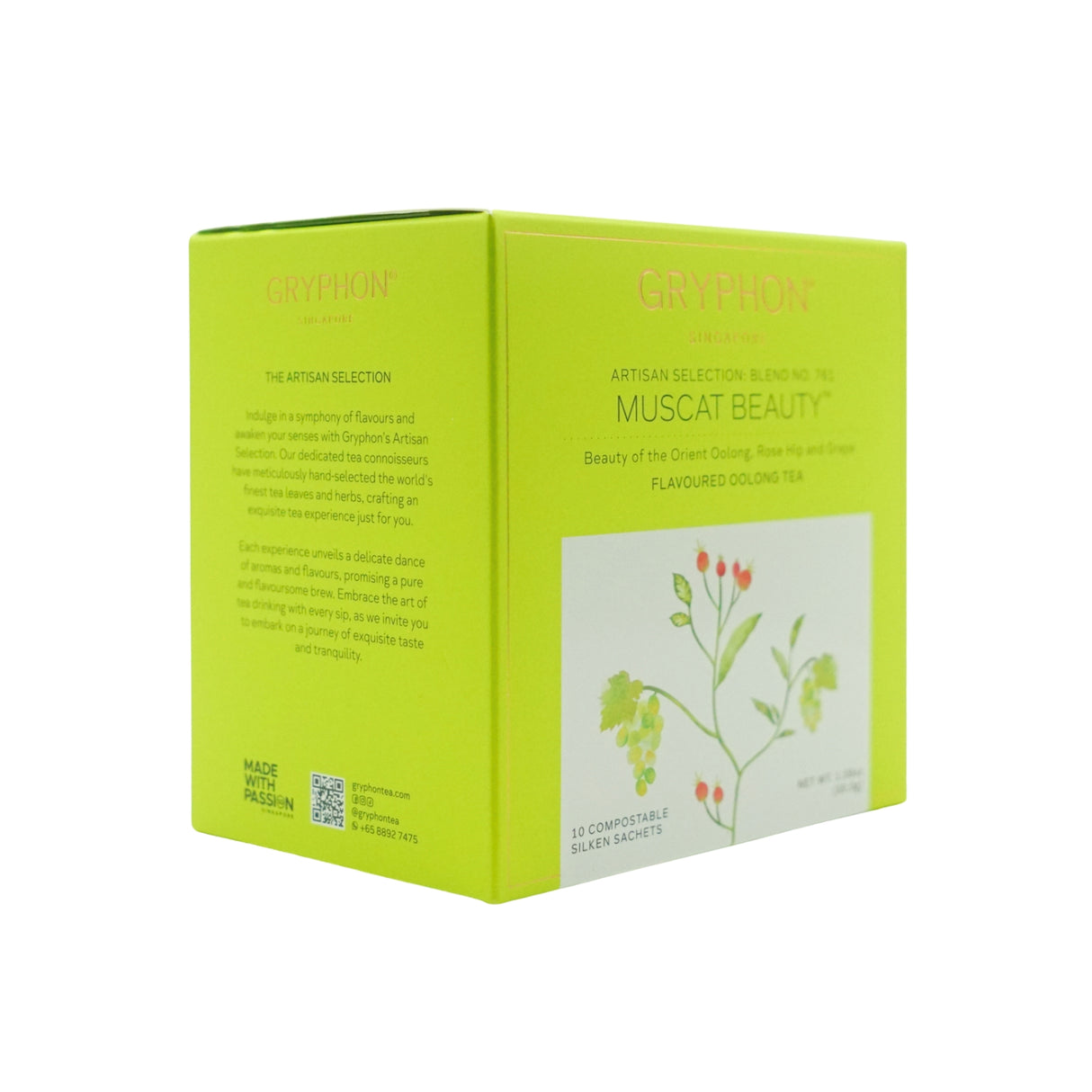 Gryphon Tea Sachet Muscat Beauty 10's