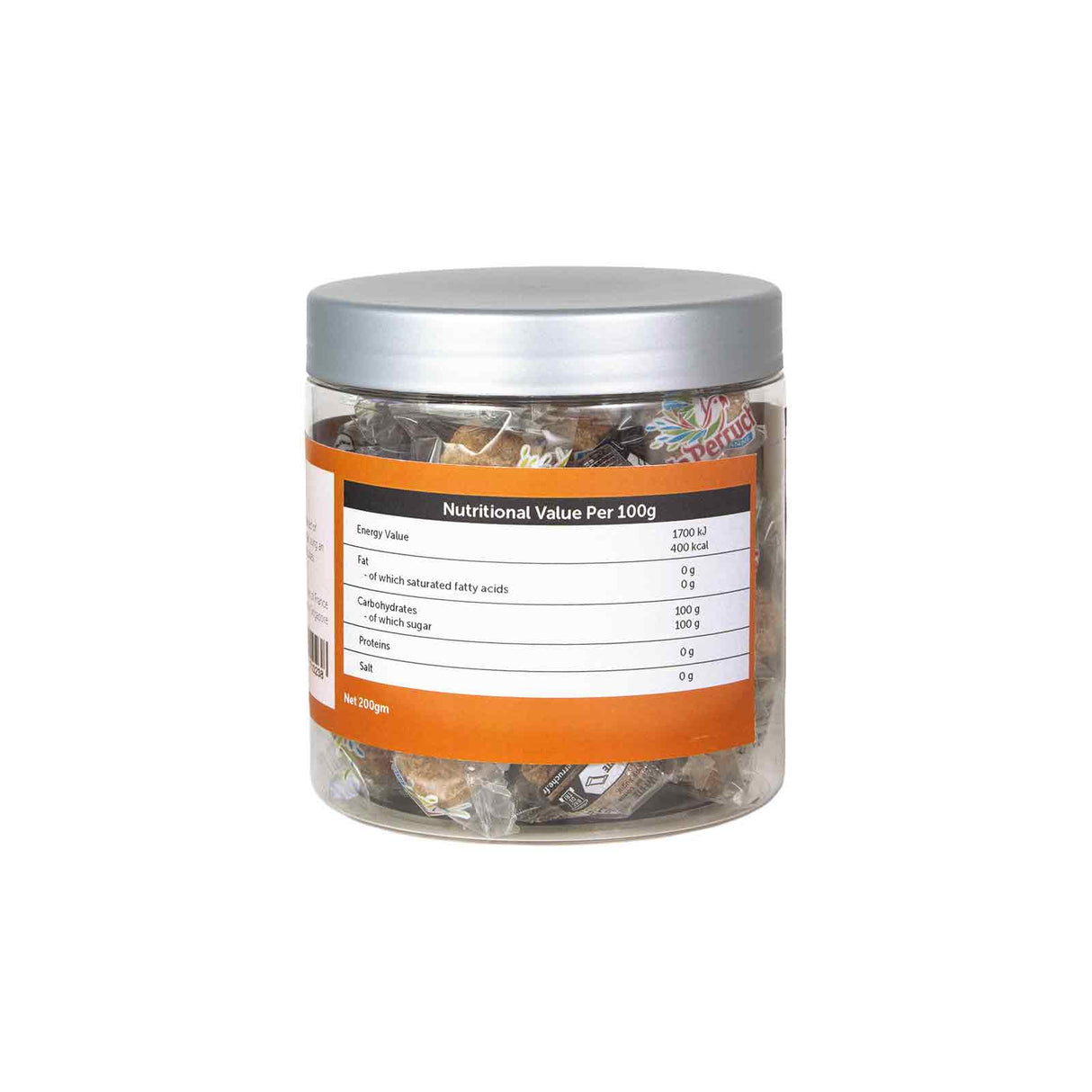 Amber Cube Sugar, Individually Wrapped