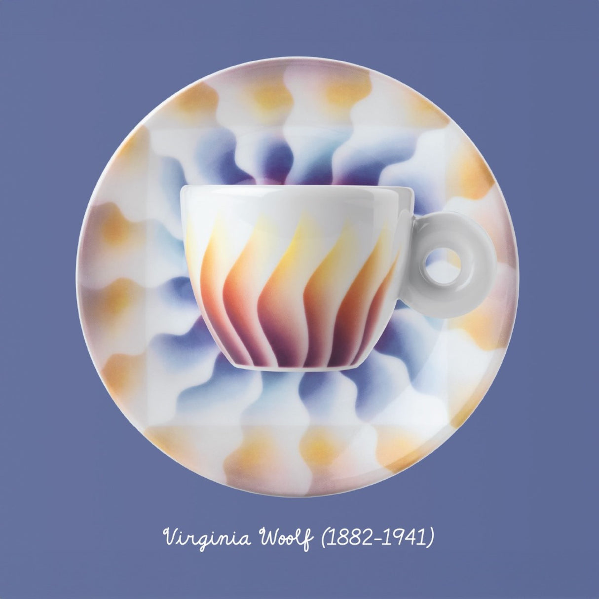 Art Collection Judy Chicago 4 Espresso Cups & Saucers
