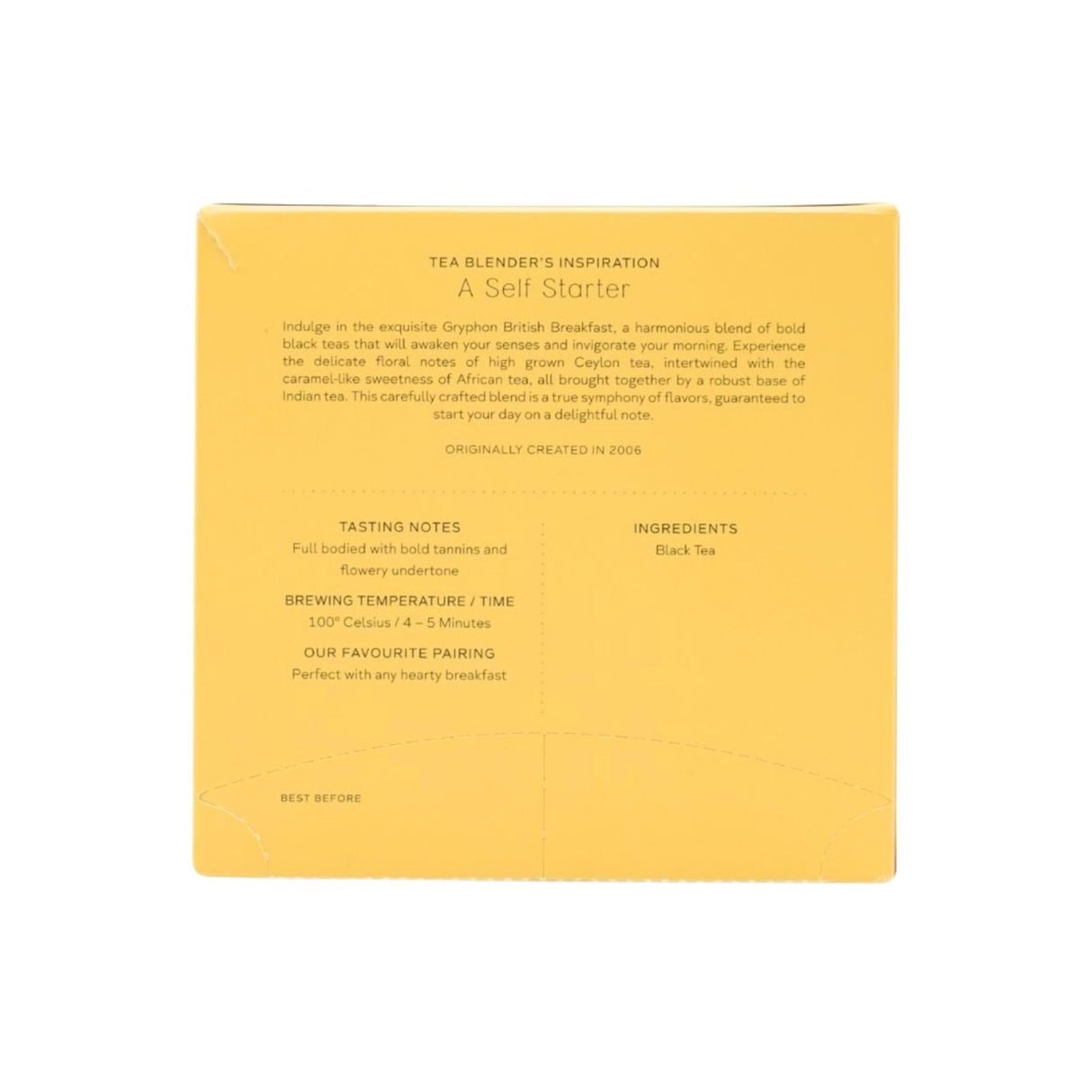 Tea Sachet British Breakfast