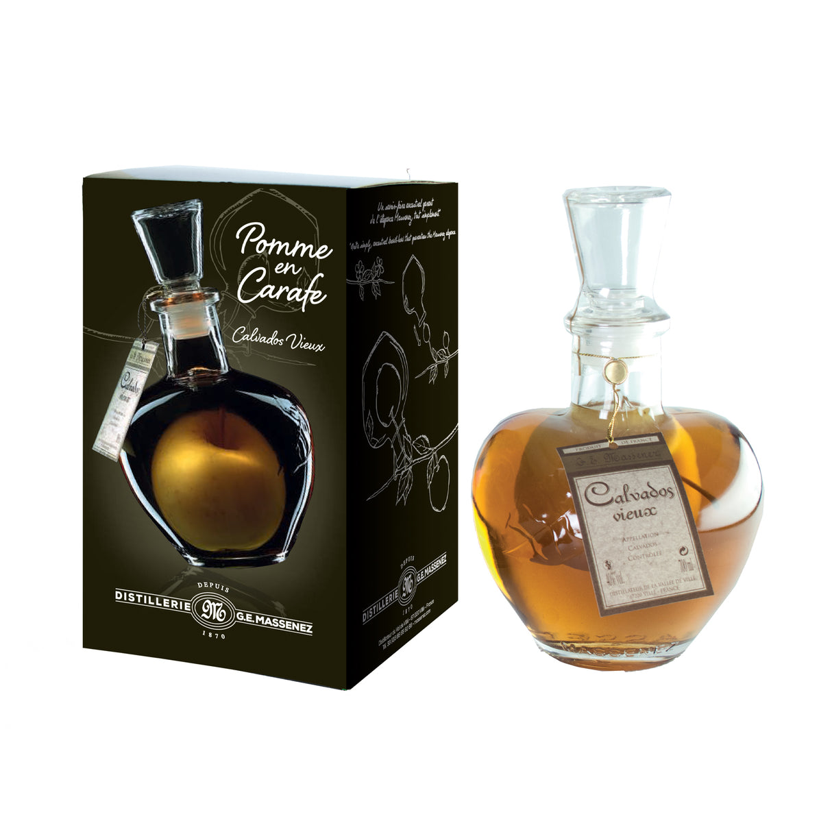 Calvados Avec Pomme (Apple) Prisoner 40% Alcohol