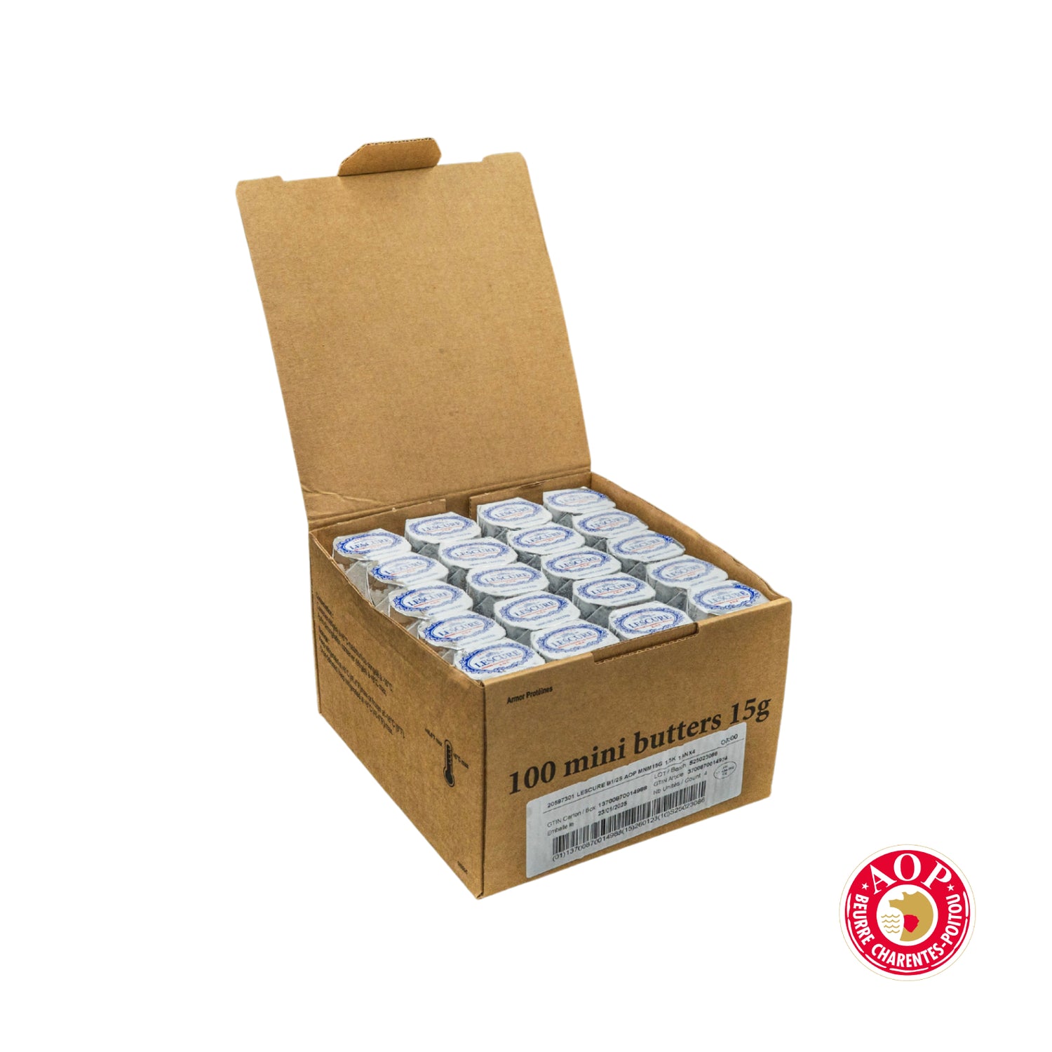 Butter Mini Portion Salted 80% Fat AOP 15gm 100's