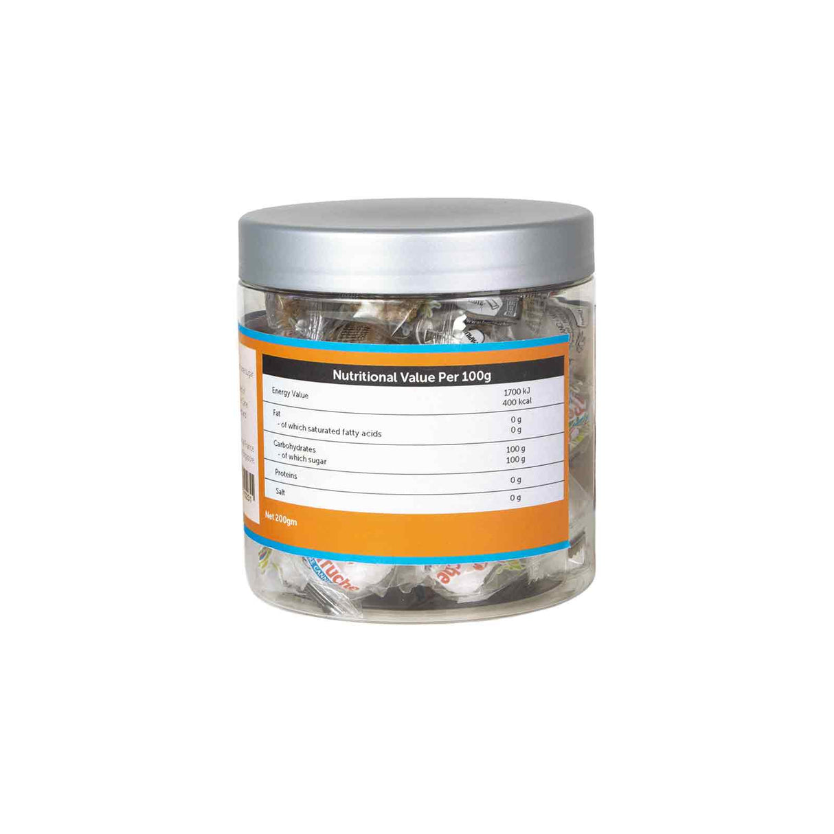 White & Amber Cube Sugar, Individually Wrapped