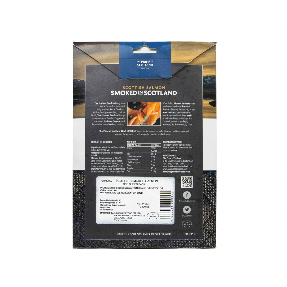 Smoked Salmon, Oak Smoked Sliced