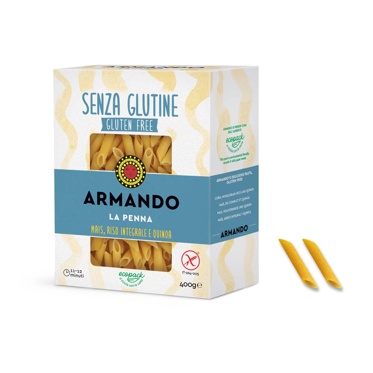 Armanddo Pasta Penne Gluten Free 400gm