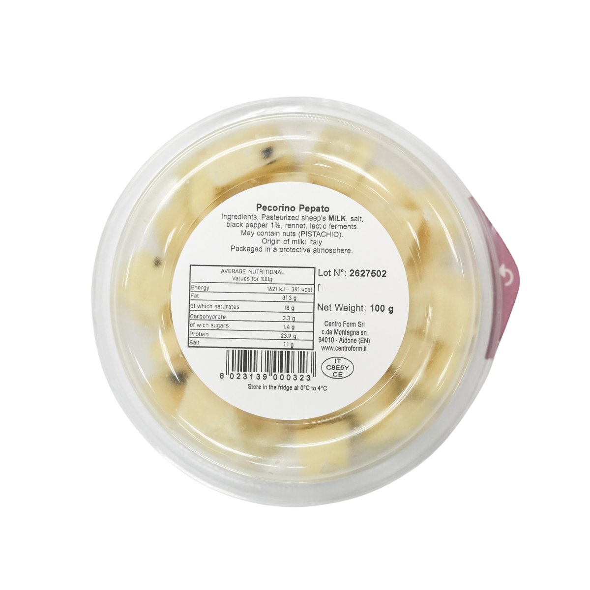 Pecorino Peppery Cube 100gm