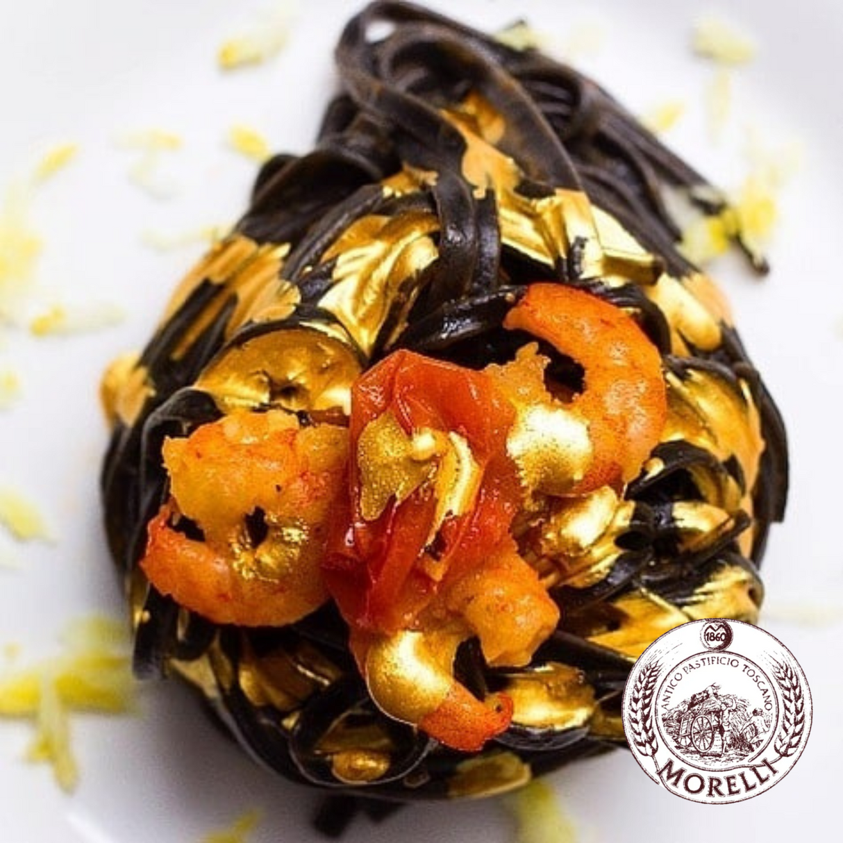 Pasta Linguine with Black Squid Ink