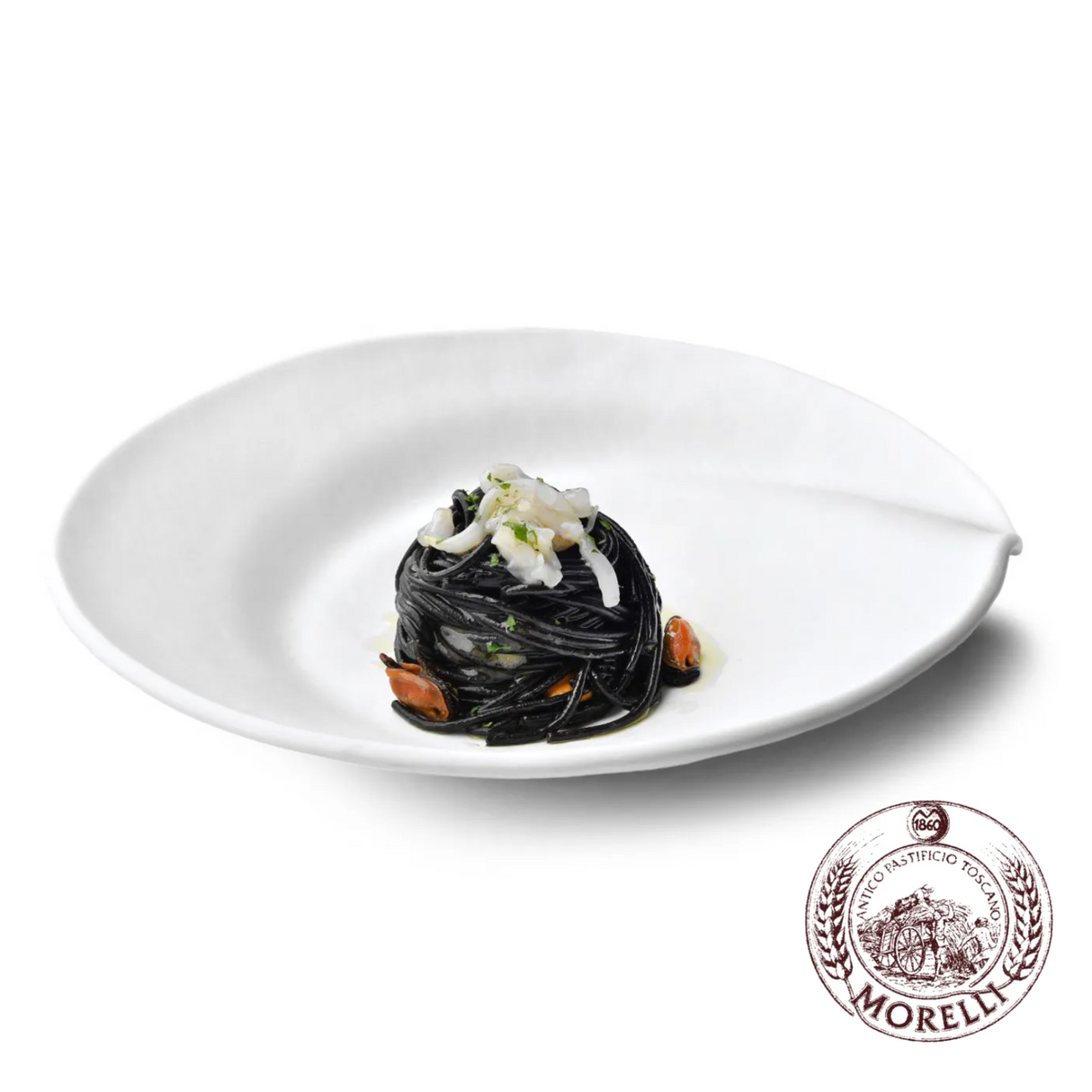 Pasta Spaghetti with Black Squid Ink