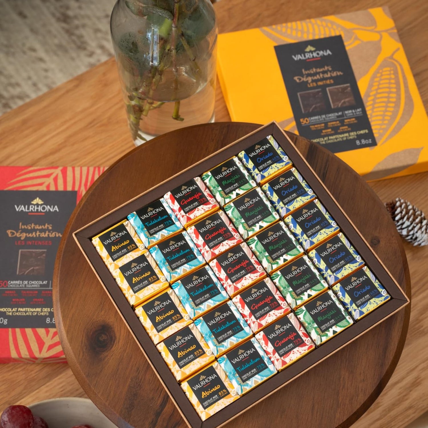 Gift Box 50 Squares Dark & Milk Choc