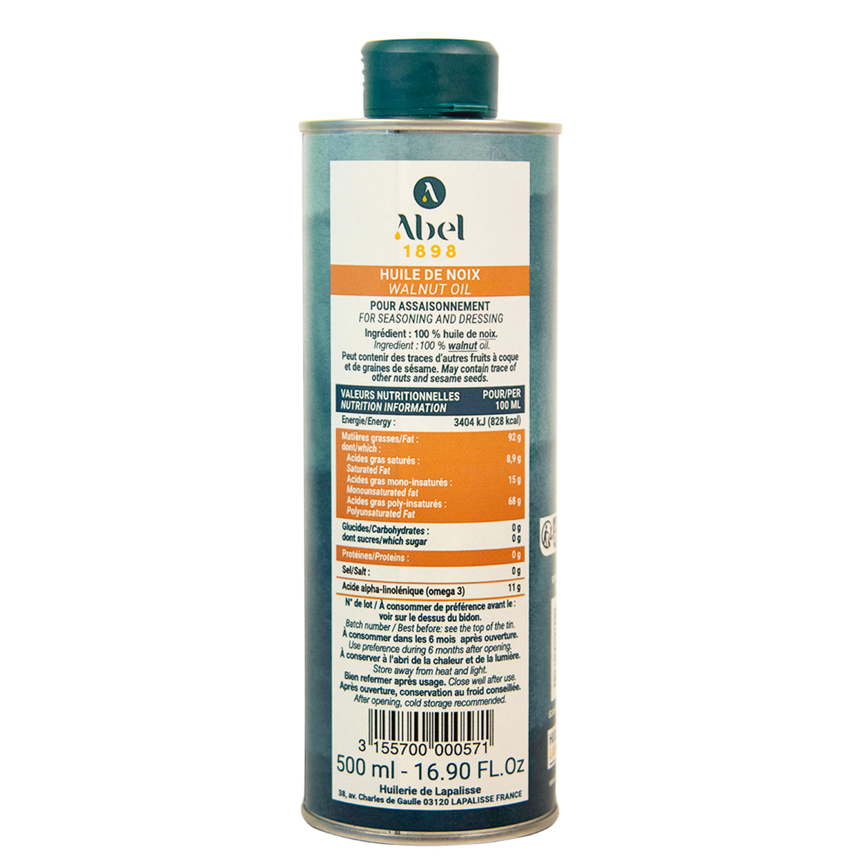 Abel 1898 Walnut Oil