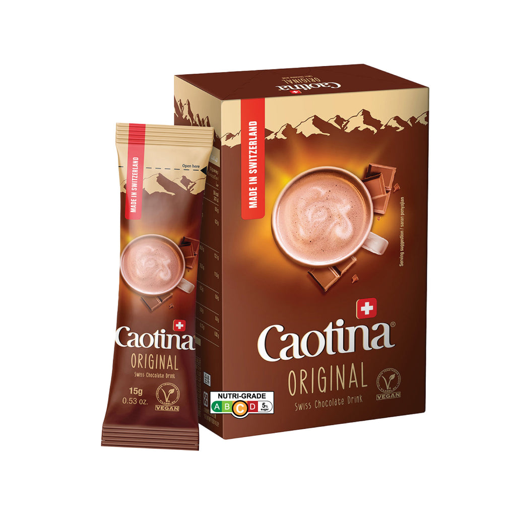 Caotina Swiss Classic Chocolate Powder Sachet 15gm 10's
