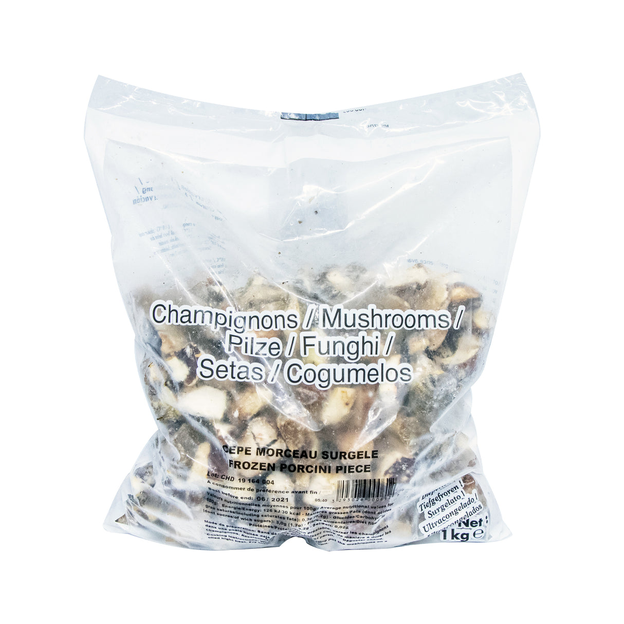 Cepe Morceuax, Ceps Cube Frozen