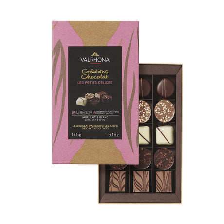 Gift Box 15 Petits Delices Dark, Milk & White Choc