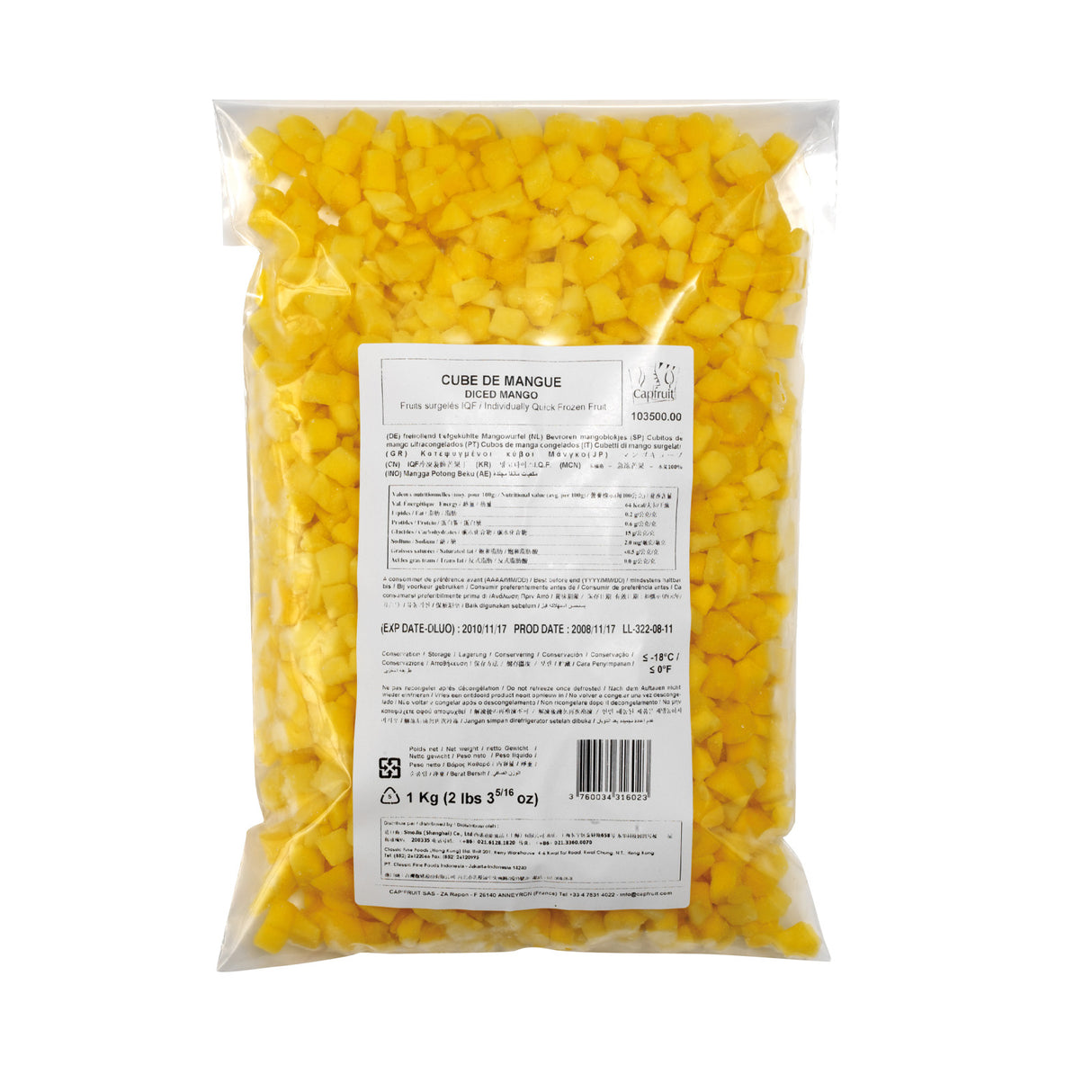 IQF Fruit Mango Diced