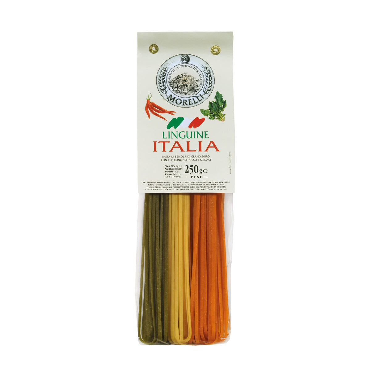 Pasta Linguine Tri-Colour (Red Chilli & Spinach)