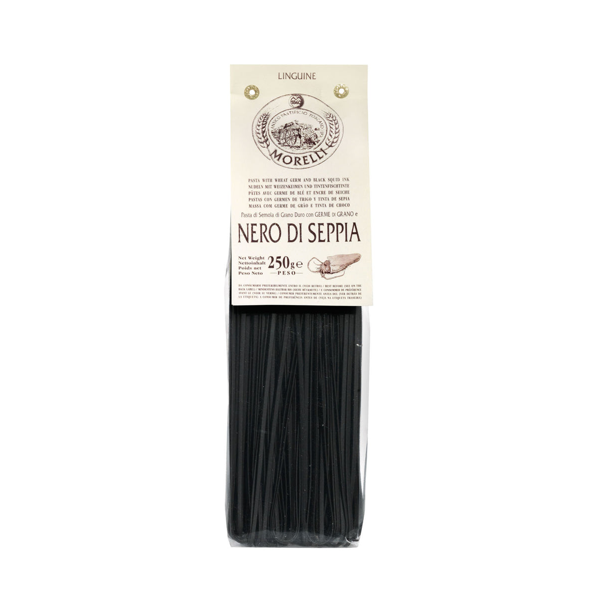 Pasta Linguine with Black Squid Ink
