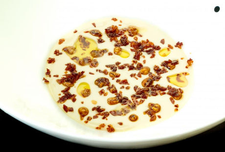 Beaded Barley Curds, Warm Jamon Joselito Jelly