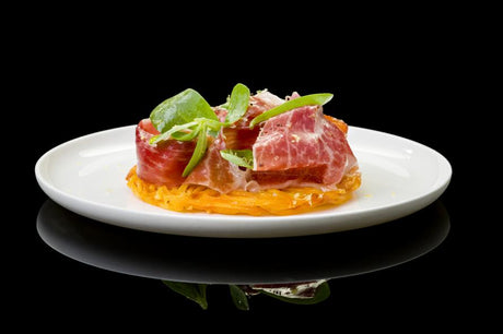 Darphin Potato and Jamon Gran Reserva Joselito, Purslane Salad and Flowers