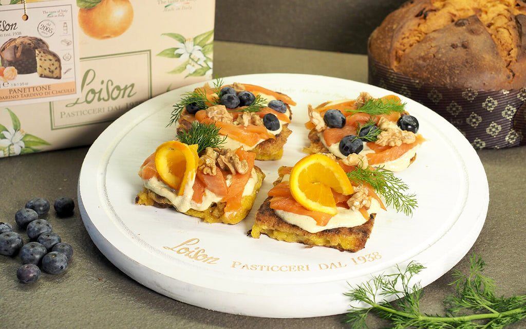 Panettone and Smoked Salmon French Toast