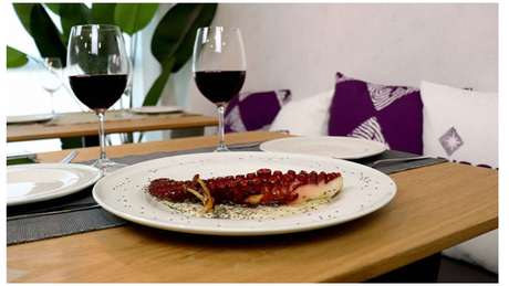 Grilled Octopus With Creamy Sauce