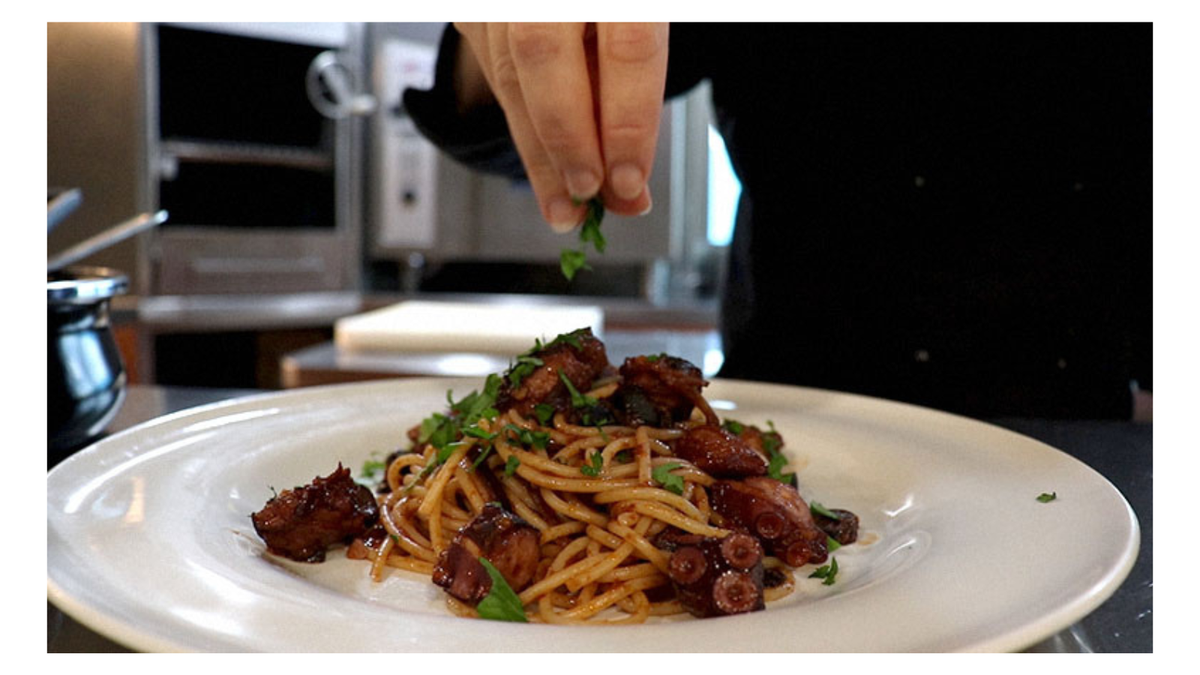 Spaghetti With Octopus
