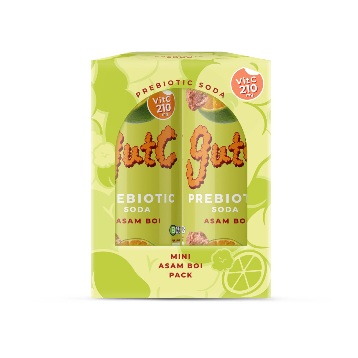 Tapping Tapir GutC Prebiotic Soda Asam Boi 250ml 4's