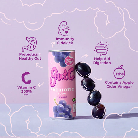 Tapping Tapir GutC Prebiotic Soda Grape 250ml