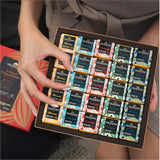 Valrhona Gift Box 60 Squares Dark & Milk Choc