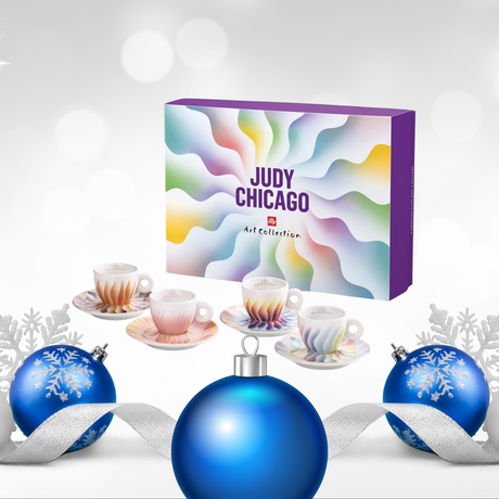 illy Art Collection Judy Chicago 4 Espresso Cups & Saucers