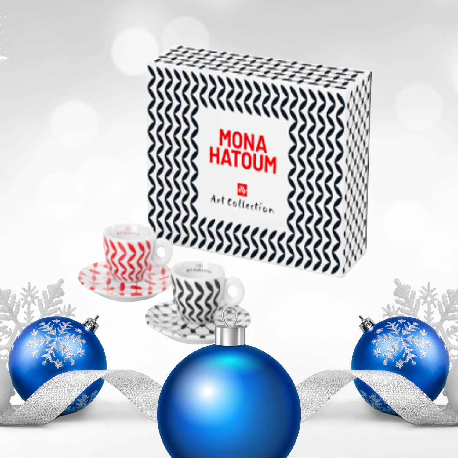 illy Art Collection Kit Mona Hatoum 2 Espresso Cups