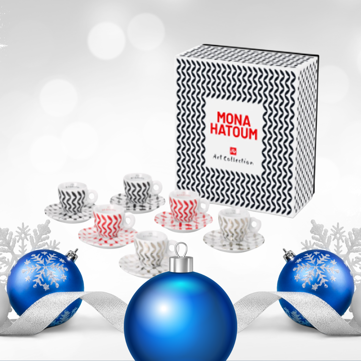 illy Art Collection Kit Mona Hatoum 6 Espresso Cups