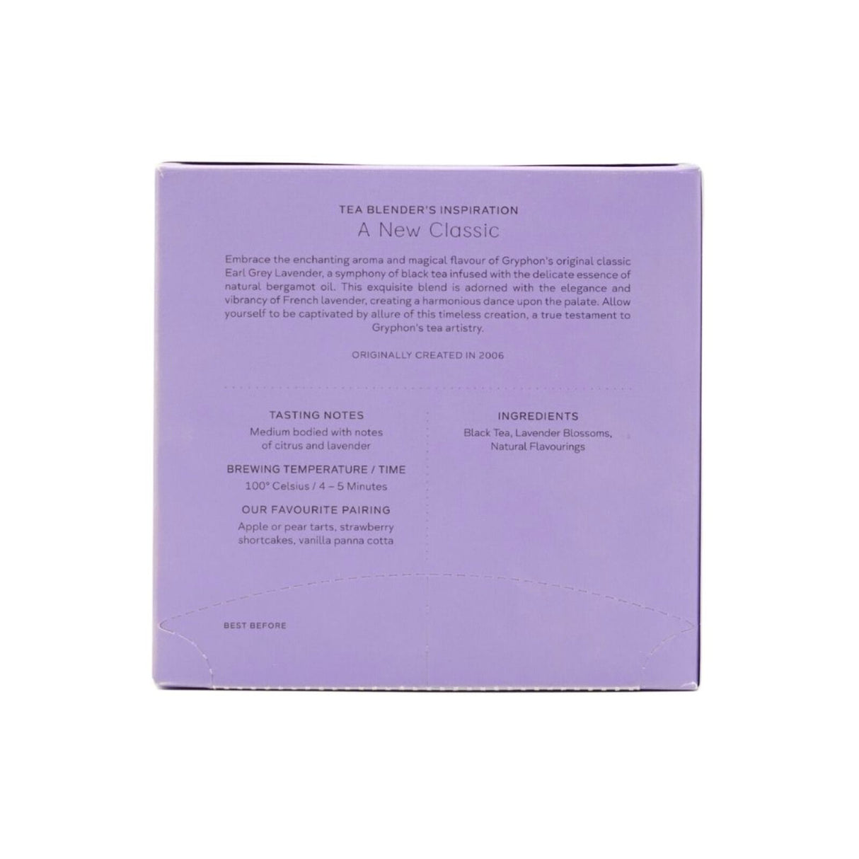 Tea Sachet Earl Grey Lavender