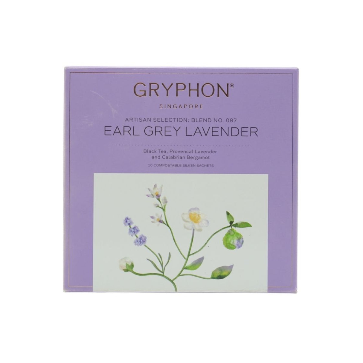 Gryphon Tea Sachet Earl Grey Lavender 10's