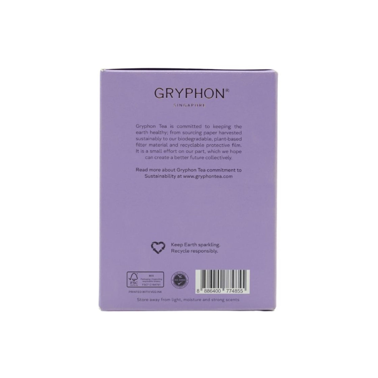 Gryphon Tea Sachet Earl Grey Lavender 10's