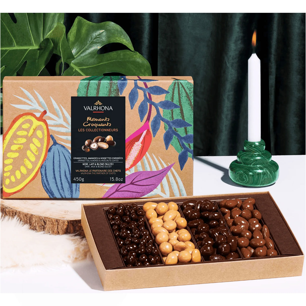 Gift Box Equinoxe Dark, Milk & Dulcey Choc (Almonds & Hazelnuts)
