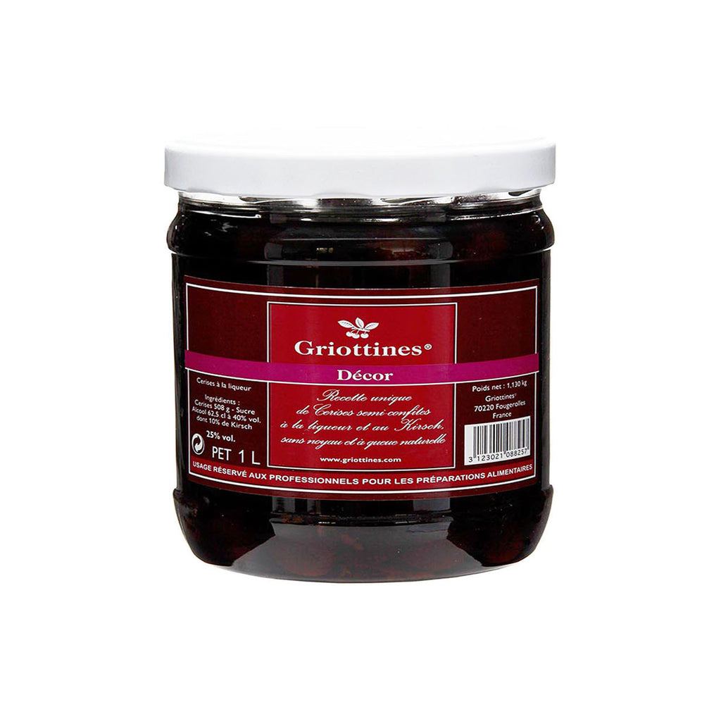 Griottines - Pitted Wild Cherries with Stems in Kirsch Liqueur 