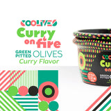 Pitted Green Olive Curry Flavoured 56gm