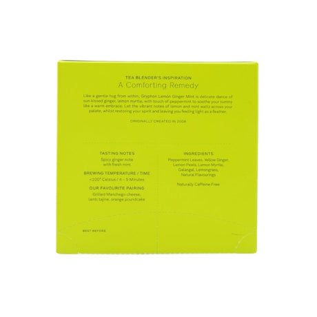 Tea Sachet Lemon Ginger Mint 10's