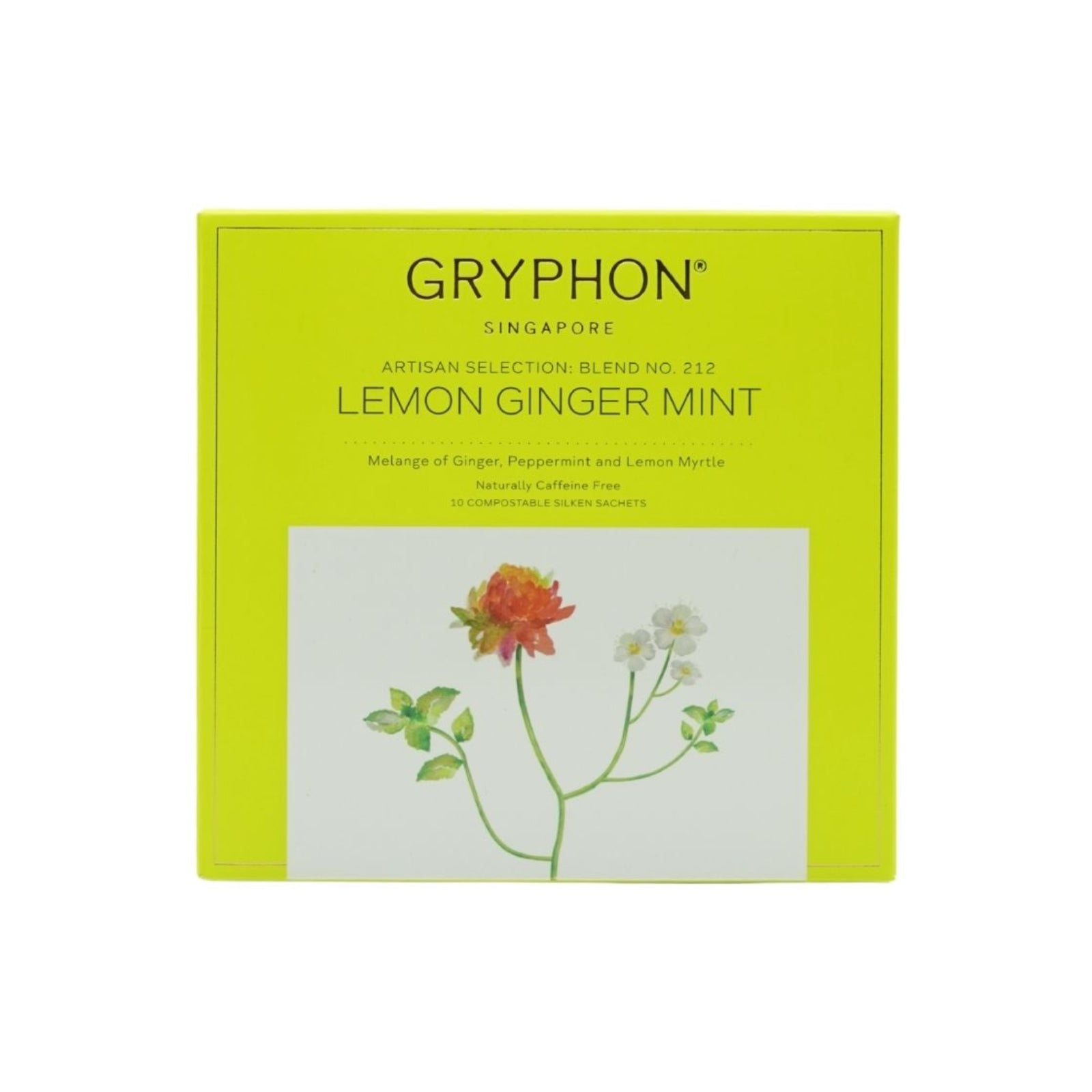Gryphon Tea Sachet Lemon Ginger Mint 10's – ShopEuraco