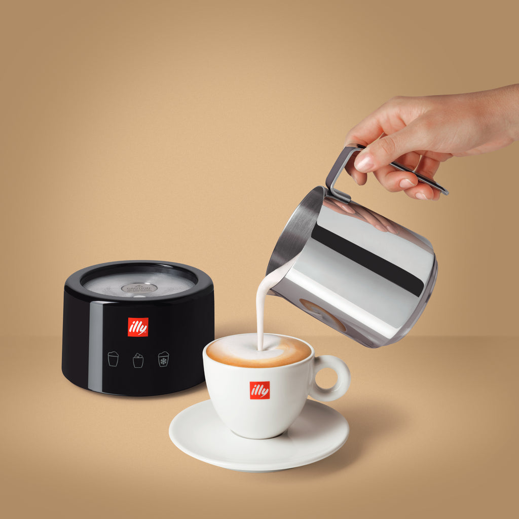 illy Milk Frother 230-240V Black & Stainless Steel UK
