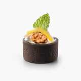 Tartlet Shell Straight Edge Butter Mini Round Black Sweet Ø38x20mm 192's