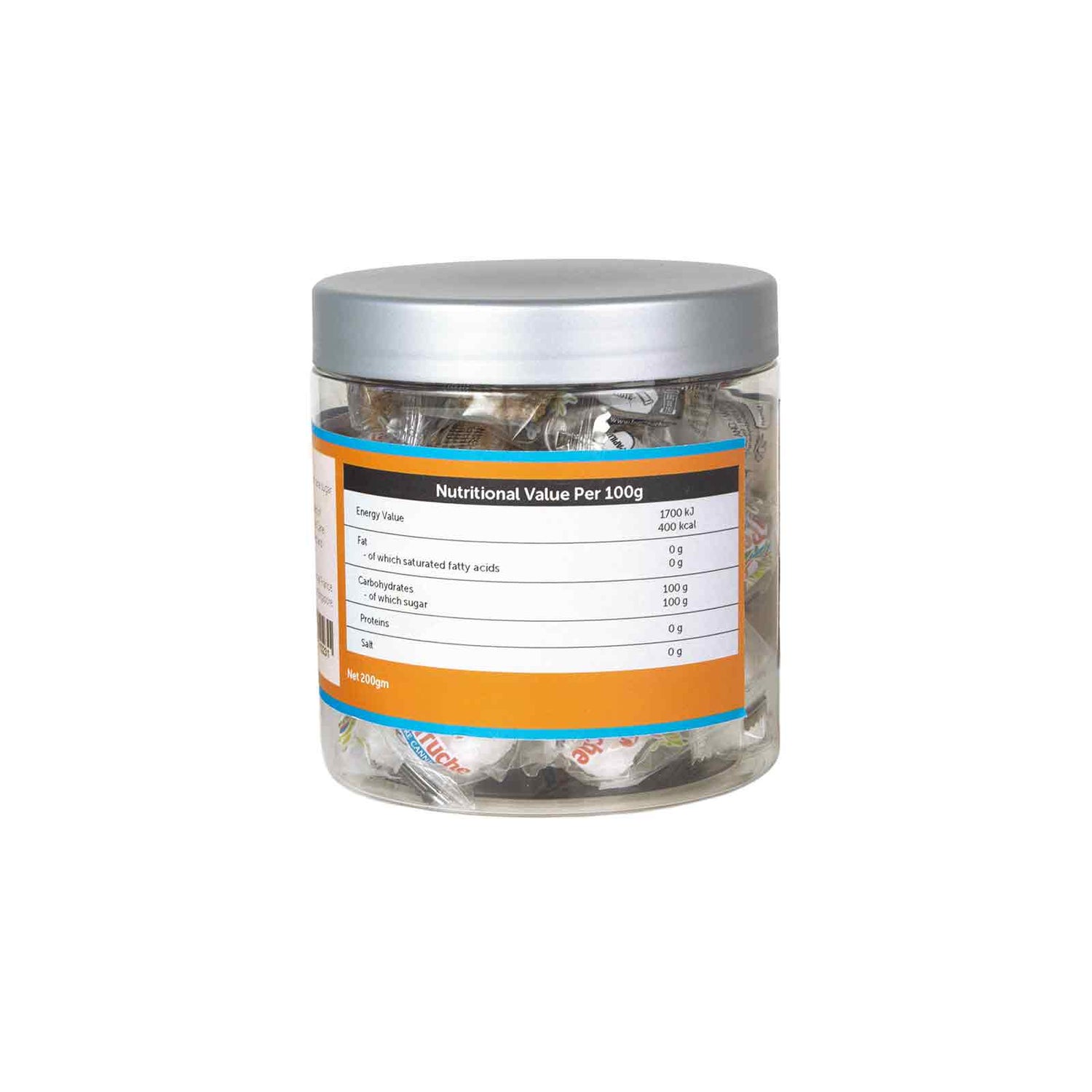 White & Amber Cube Sugar, Individually Wrapped