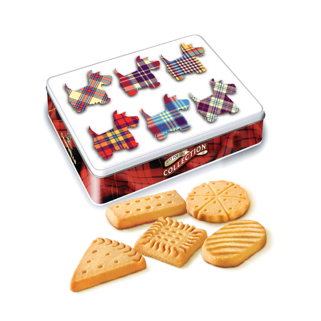 Campbells Tartan Scottie Dogs Tin (Assorted Shapes Shortbread) 