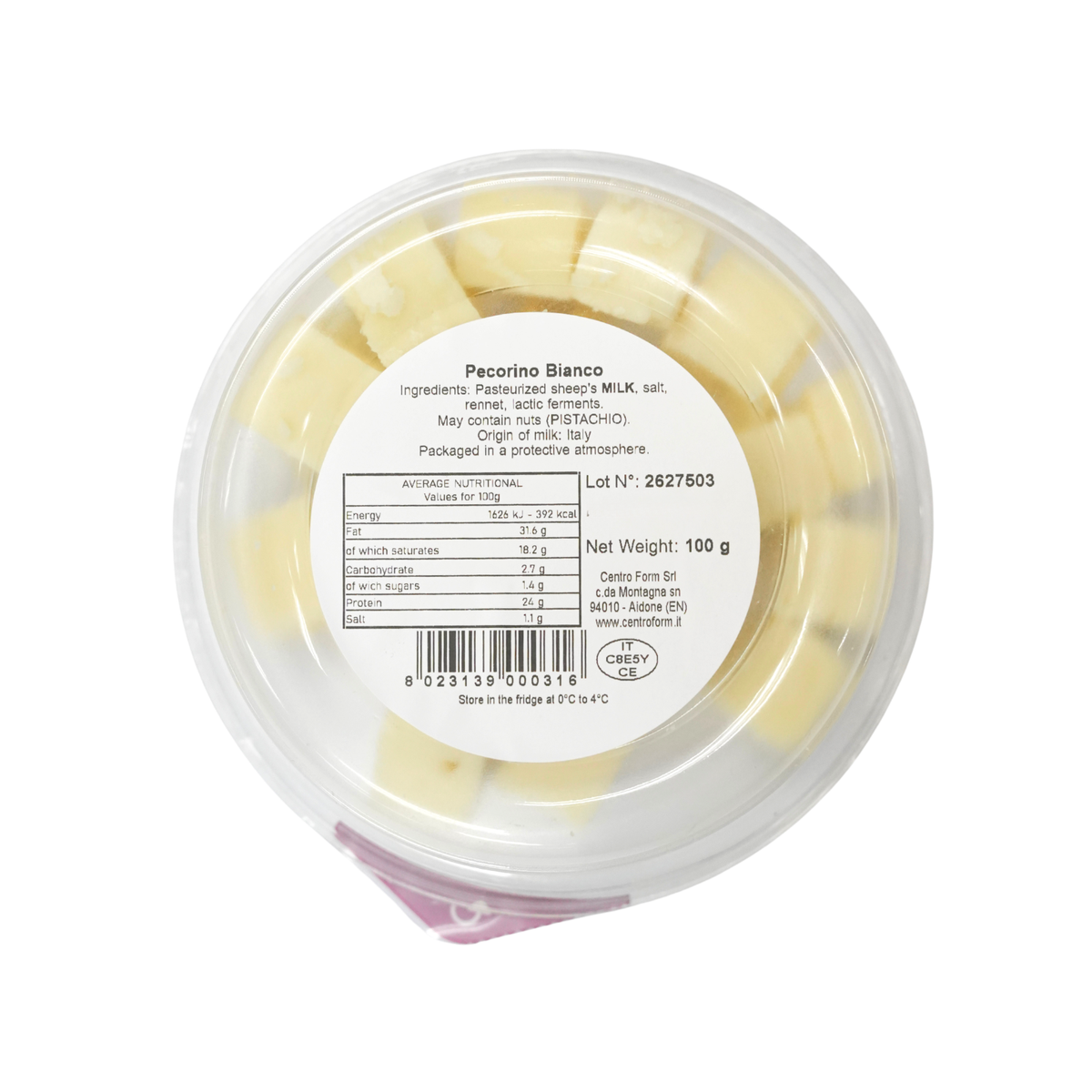 Pecorino White Cube 100gm