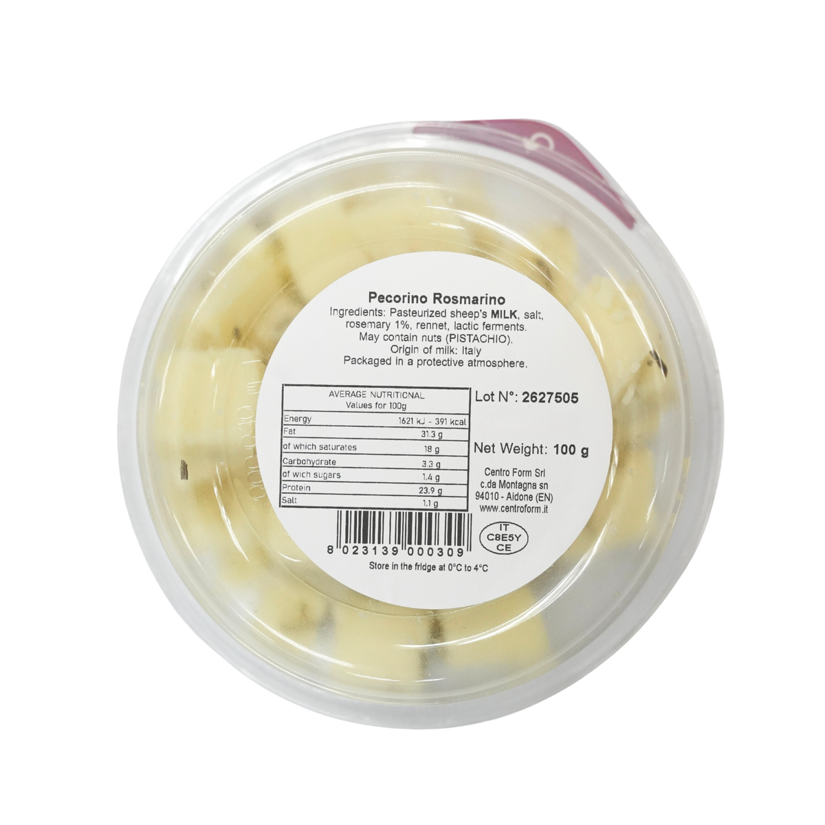 Pecorino Rosemary Cube 100gm