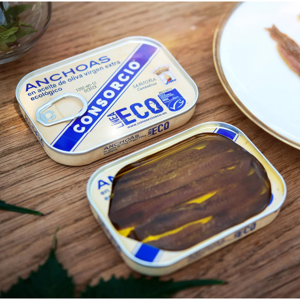 Consorcio Anchovies in Organic Extra Virgin Olive Oil